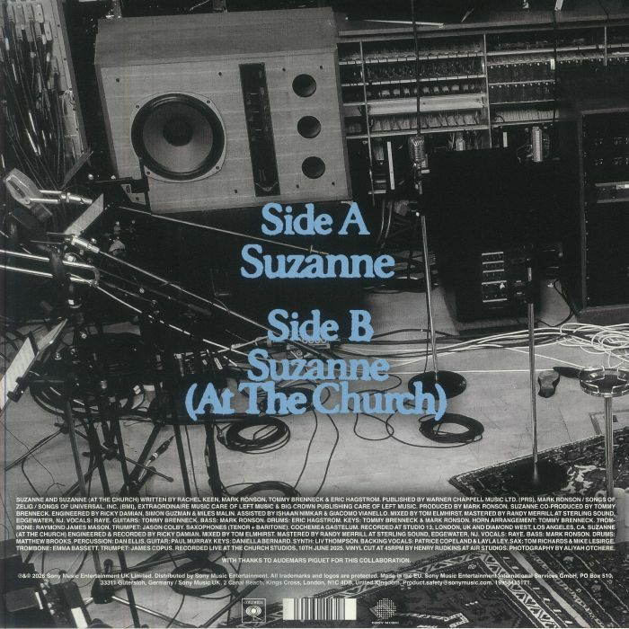 新品　MARK RONSON & RAYE SUZANNE RSD2026 Mark RONSON/RAYE - Suzanne (Record Store Day RSD 2026) (B-STOCK