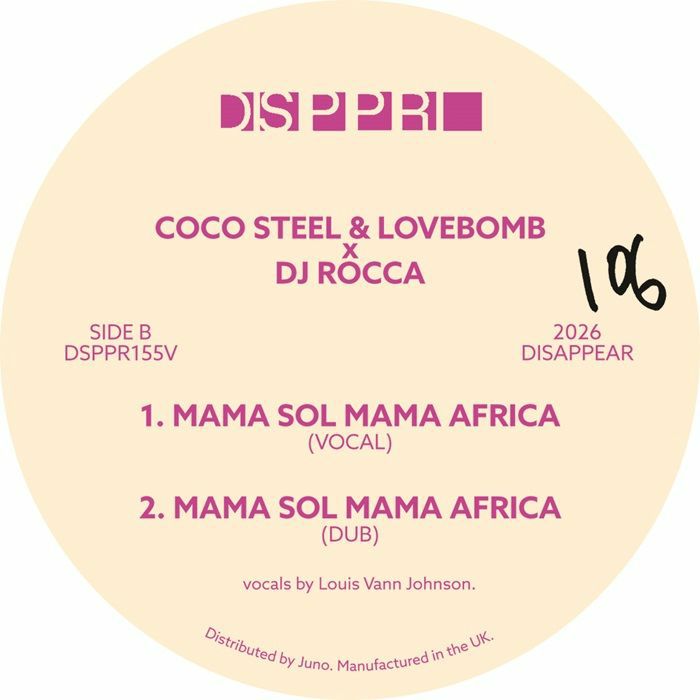 COCO STEEL & LOVEBOMB/DJ ROCCA - Echoes In My Mind/Mama Sol Mama