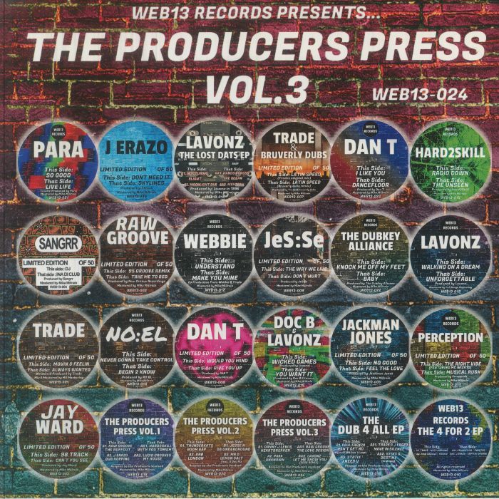 Danny J Lewis | Para | Raw Groove | Lavonz – The Producers Press Vol 3 vinyl cover