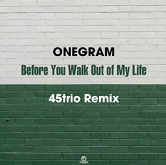 邦楽 ONEGRAM Before You Walk Out of My Life ONEGRAM - Before You Walk Out Of My Life (45trio remix) Vinyl at