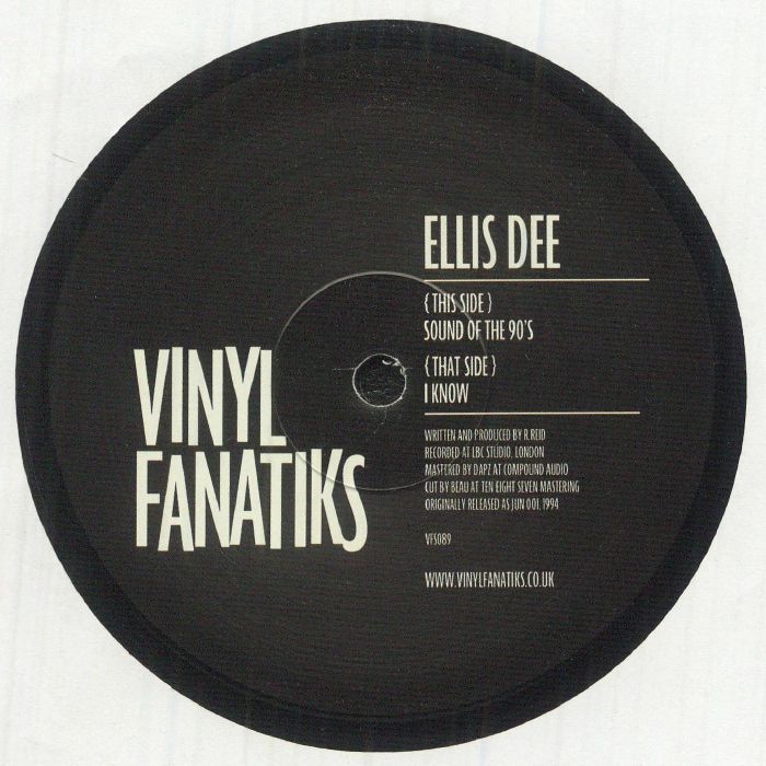Ellis Dee – Sound Of The 90s vinyl cover