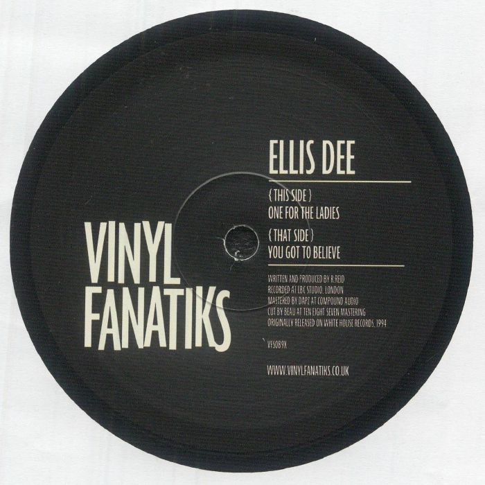 Ellis Dee – One For The Ladies vinyl cover