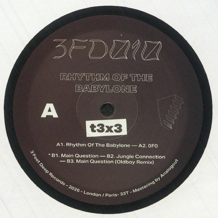 T3x3 – Rhythm Of The Babylone vinyl cover