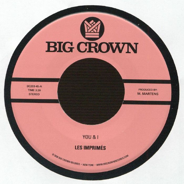 Les Imprimes – You & I vinyl cover