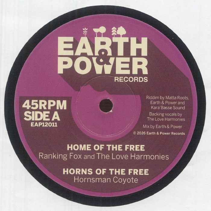Ranking Fox & The Love Harmonies | Hornsman Coyote | Matta Roots | Earth & Power | Karabasse Sound – Home Of The Free vinyl cover