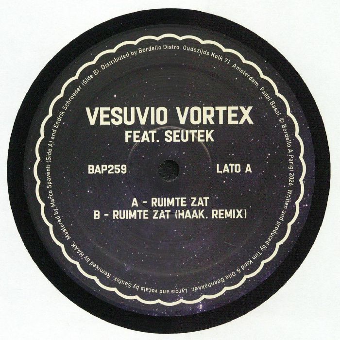 VESUVIO VORTEX feat SEUTEK – Ruimte Zat vinyl cover