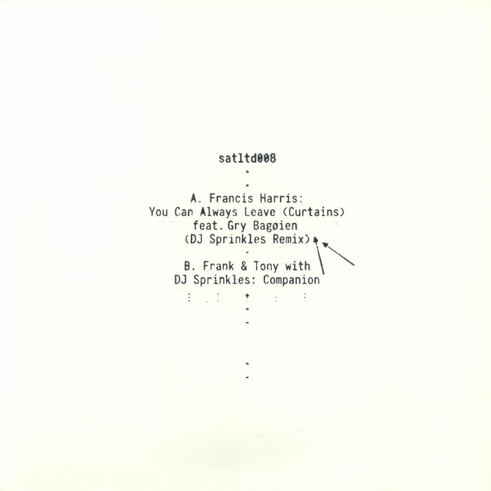 Francies HARRIS / FRANK & TONY / DJ SPRINKLES – You Can Always Leave vinyl cover