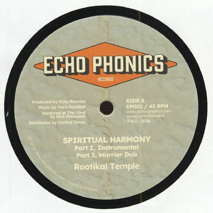 Rootikal Temple – Spiritual Harmony vinyl cover
