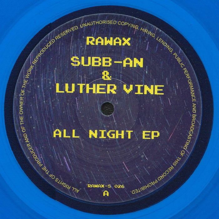 Subb An | Luther Vine – All Night EP vinyl cover