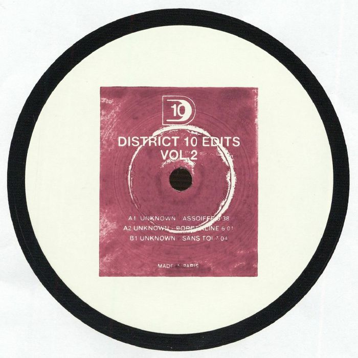 DISTRICT 10 – District 10 Edits Vol 2 vinyl cover