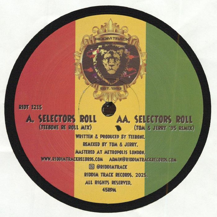 Teebone | Dextrous – Selector's Roll (remixes) vinyl cover