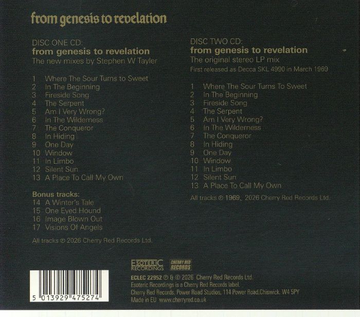 GENESIS - From Genesis To Revelation (reissue)