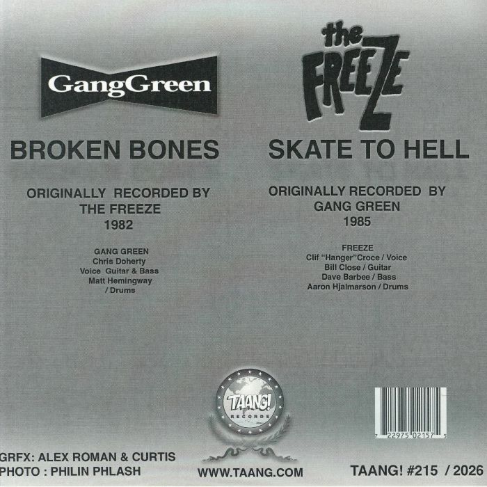 GANG GREEN レコード　original 極美品 GANG GREEN/THE FREEZE - Boston Collison Vinyl at Juno Records.