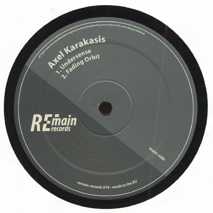 Axel KARAKASIS – Undersense vinyl cover