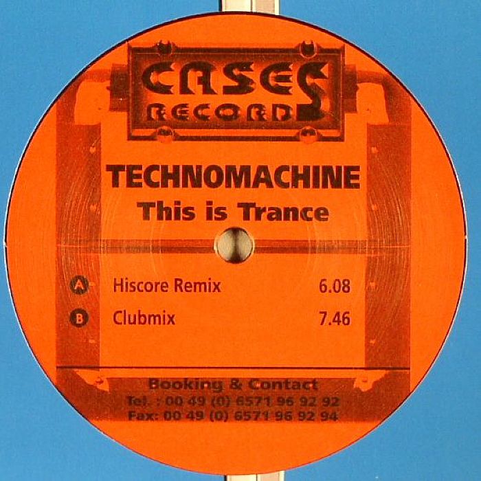 TECHNOMACHINE - This Is Trance