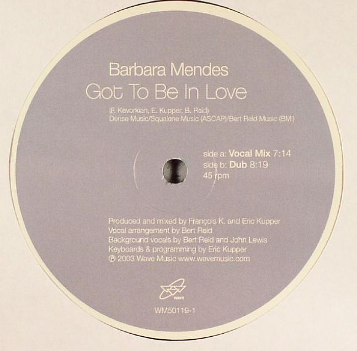 MENDES, Barbara - Got To Be In Love