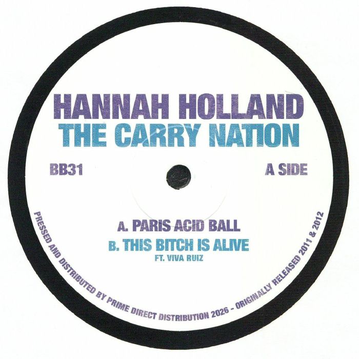 Hannah HOLLAND / THE CARRY NATION – Paris Acid Ball (reissue) vinyl cover