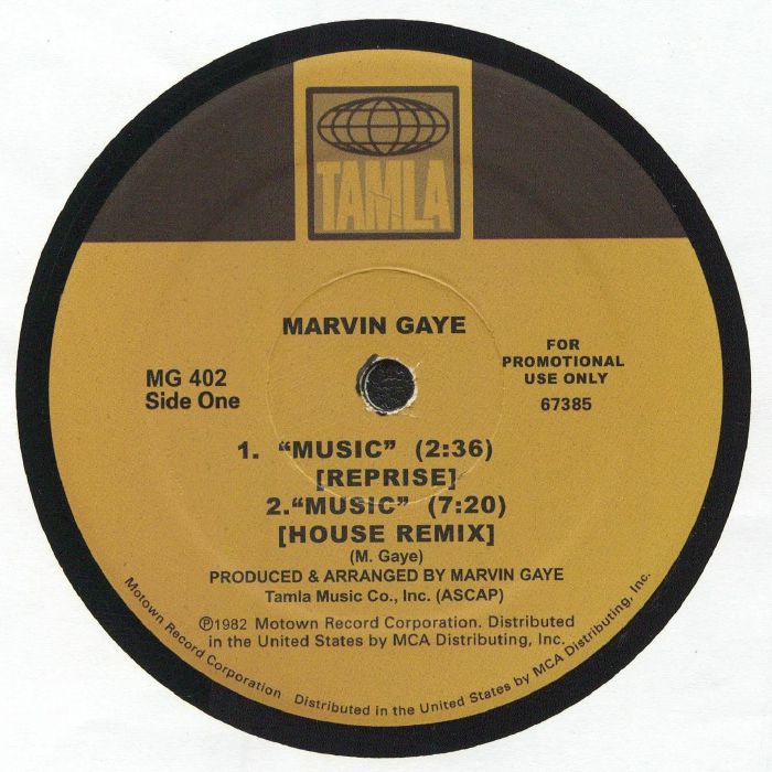 Marvin Gaye – Music (remixes) vinyl cover