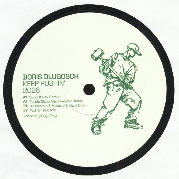 Boris DLUGOSCH – Keep Pushin' (reissue) vinyl cover