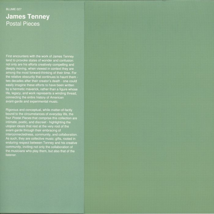 James TENNEY – Postal Pieces vinyl cover