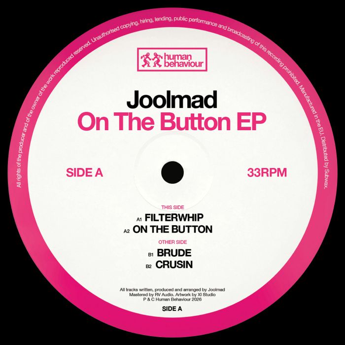JOOLMAD – On The Button EP vinyl cover