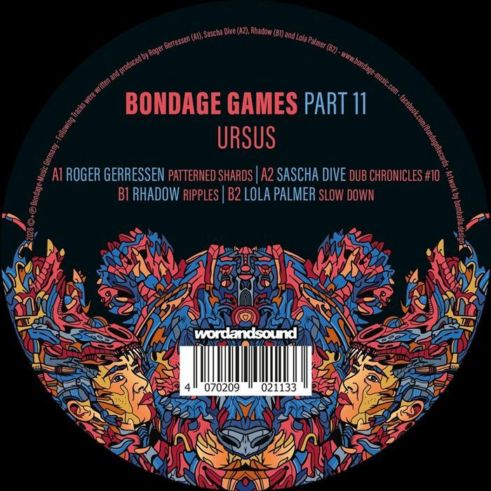Roger GERRESSEN / SASCHA DIVE / RHADOW / LOLA PALMER – Bondage Games Part 11: Ursus vinyl cover