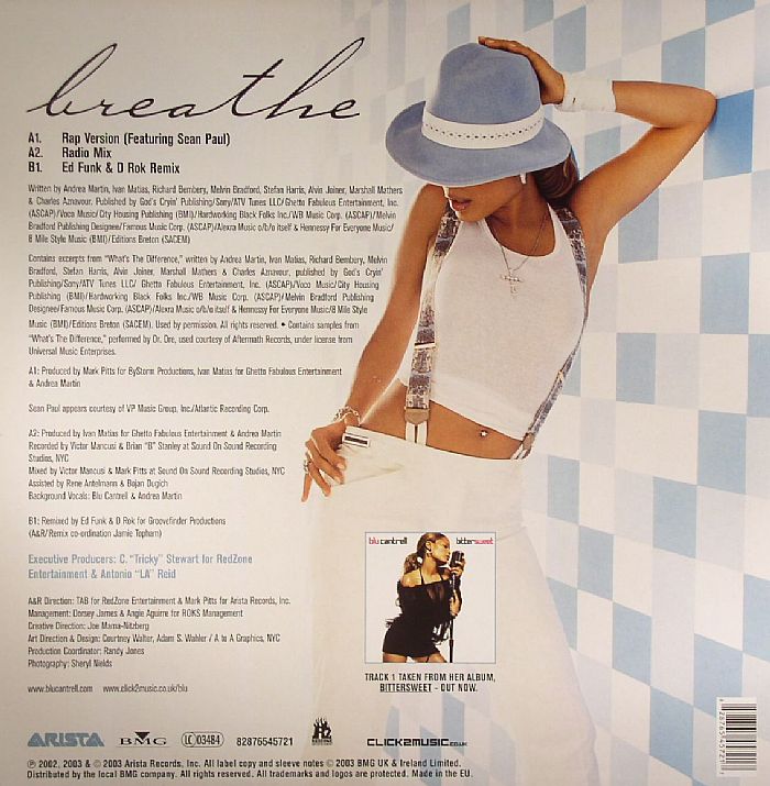 BLU CANTRELL feat SEAN PAUL Breathe Vinyl at Juno Records.