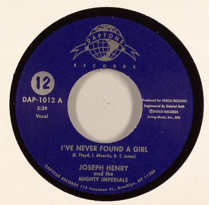 HENRY, Joseph/THE MIGHTY IMPERIALS - I've Never Found A Girl