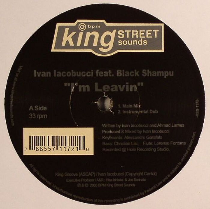 Ivan Iacobucci | Black Shampu – I'm Leavin' vinyl cover