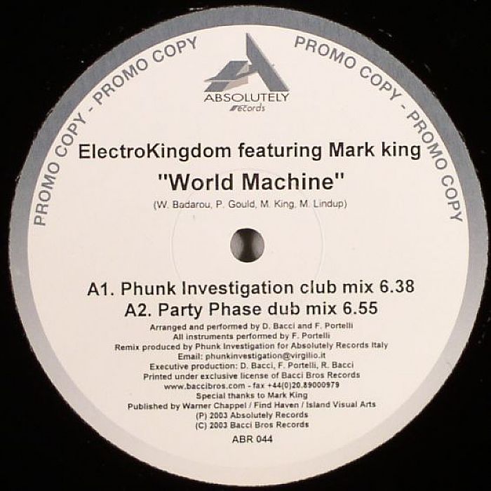 ELECTRO KINGDOM feat MARK KING - World Machine