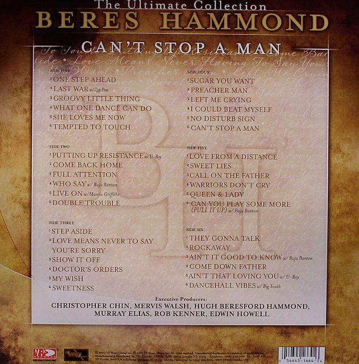 レコード BERES HAMMOND /CAN'T STOP A MAN レゲエ レコード