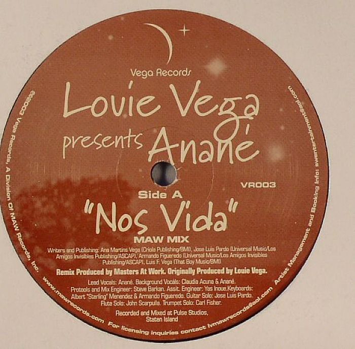 LOUIE VEGA feat ANANE - Nos Vida