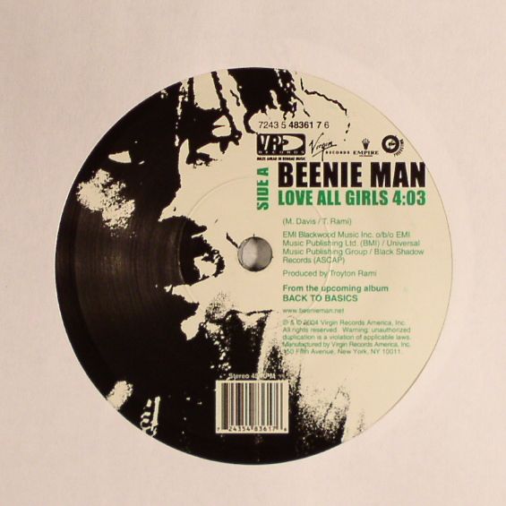 BEENIE MAN - Love All Girls