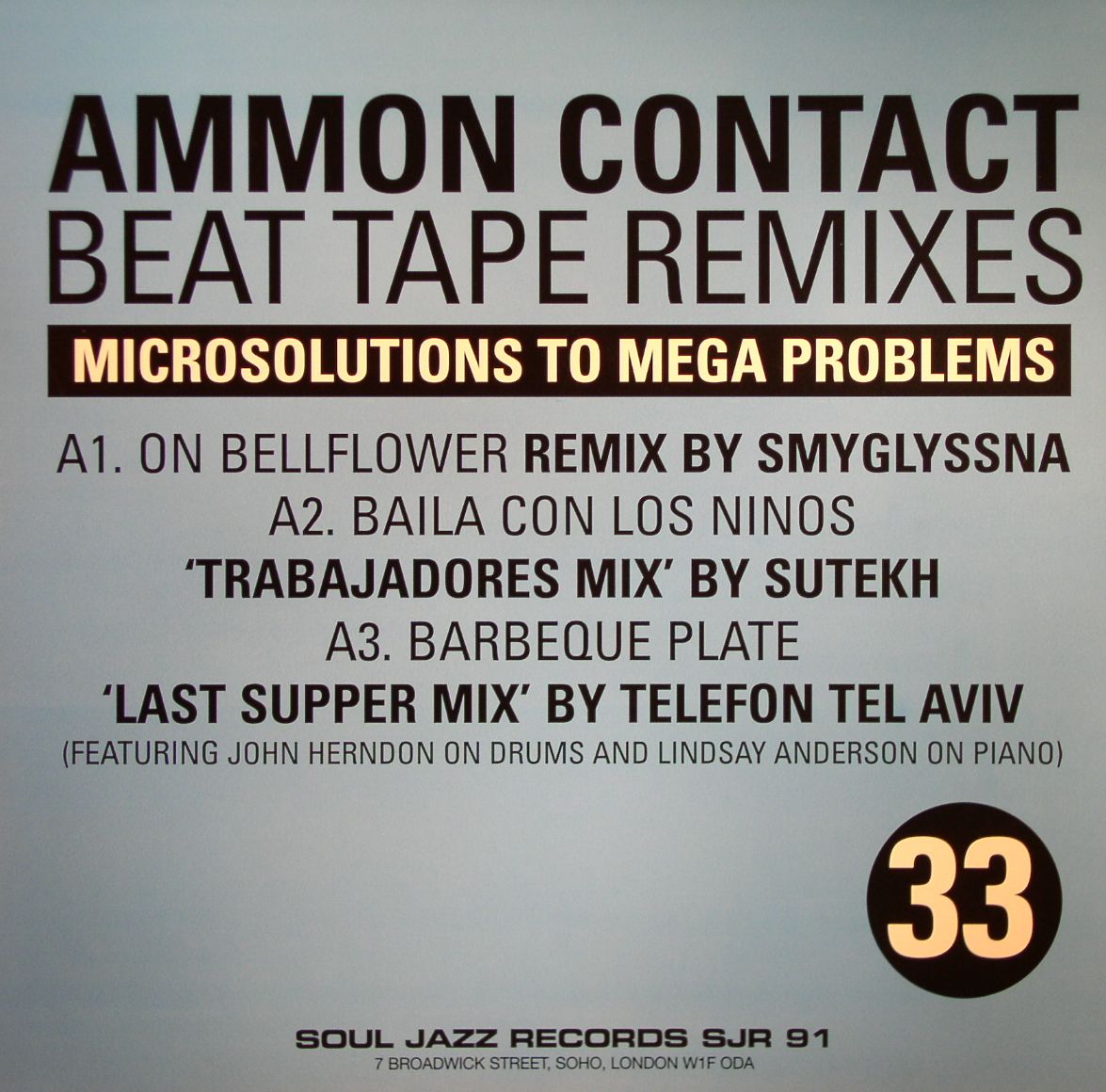 AMMON CONTACT - Beat Tape Remixes: Microsolutions To Mega Problems