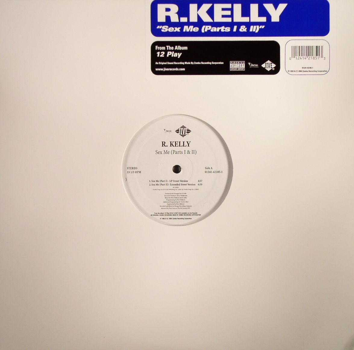R Kelly Sex Me Parts 1 And 2 Vinyl At Juno Records 7830