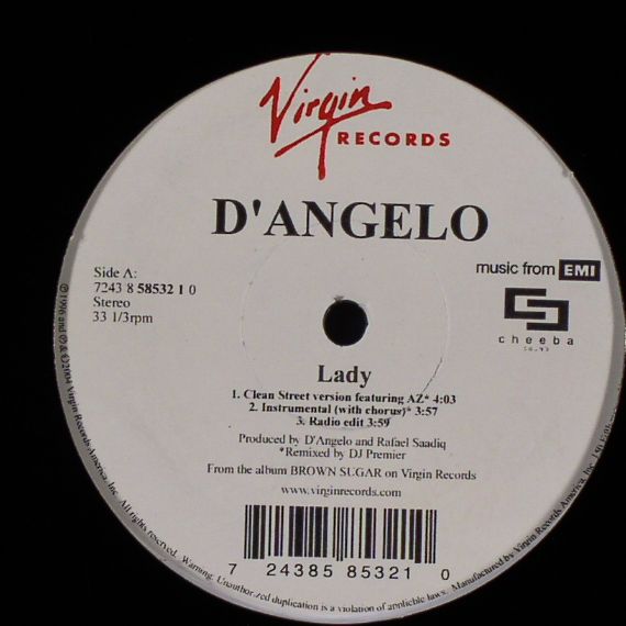 D ANGELO - Lady