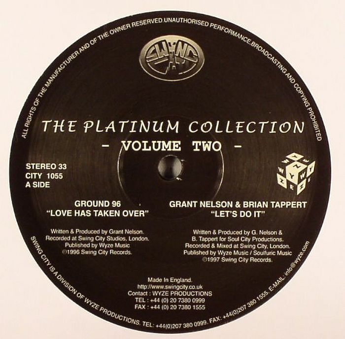 GROUND 96/GRANT NELSON & BRIAN TAPPERT/CURTIS & MOORE/3 SPIRITS - The Platinum Collection Volume Two