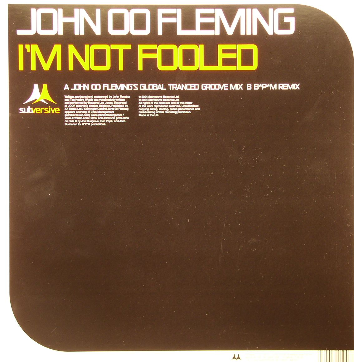FLEMING, John "00" - I'm Not Fooled