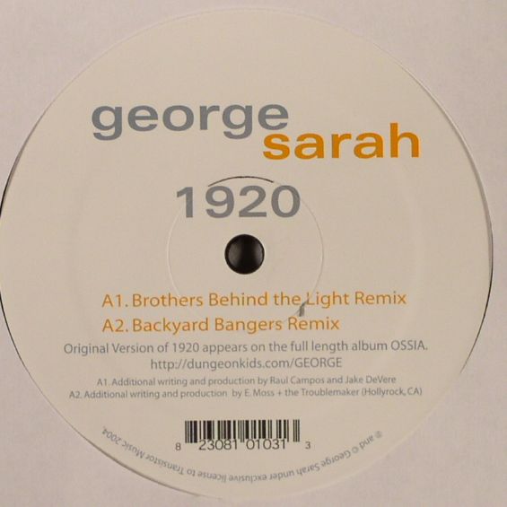 SARAH, George - 1920 (remixes)