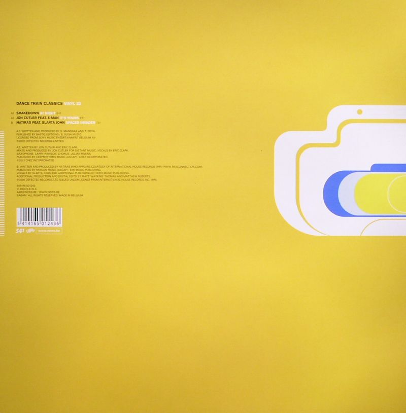 SHAKEDOWN/JON CUTLER/HATIRAS - Dance Train Classics 23
