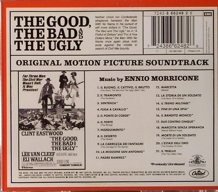 Ennio MORRICONE - The Good, The Bad & The Ugly (Original Motion Picture ...