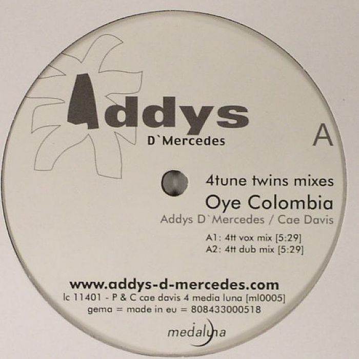 D'MERCEDES, Addys - Oye Colombia