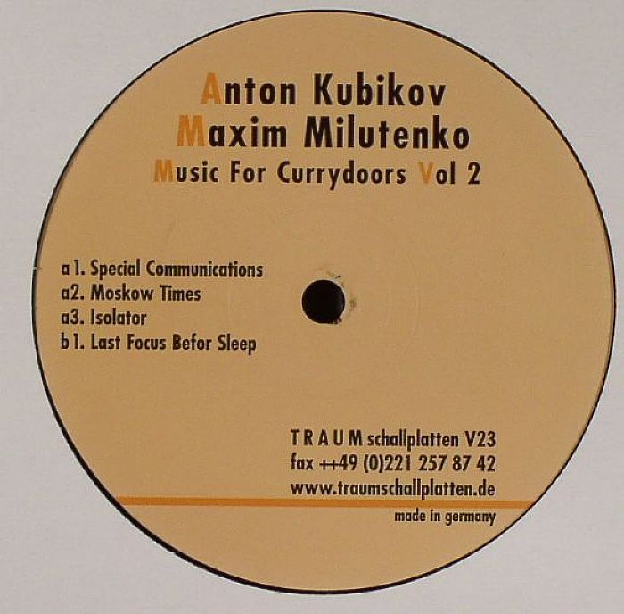 KUBIKOV, Anton & MAXIM MILUTENKO - Music For Currydoors Vol 2