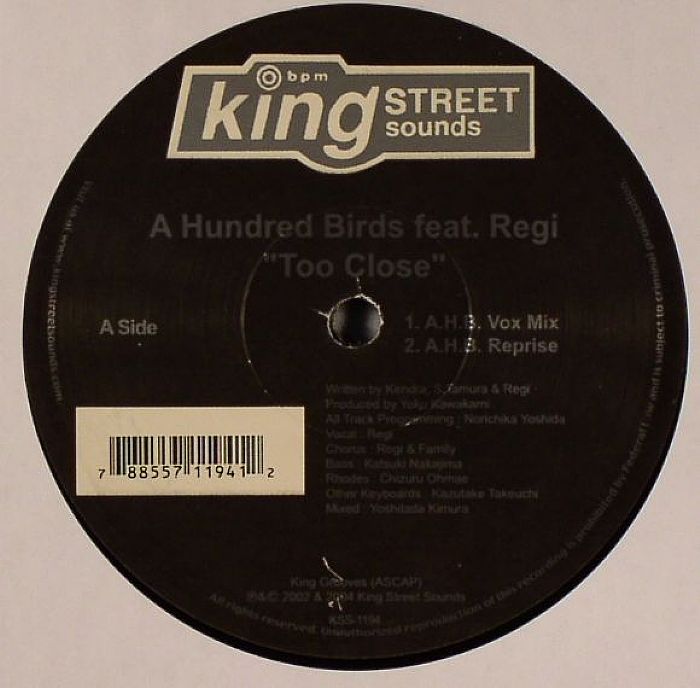 A HUNDRED BIRDS feat REGI - Too Close