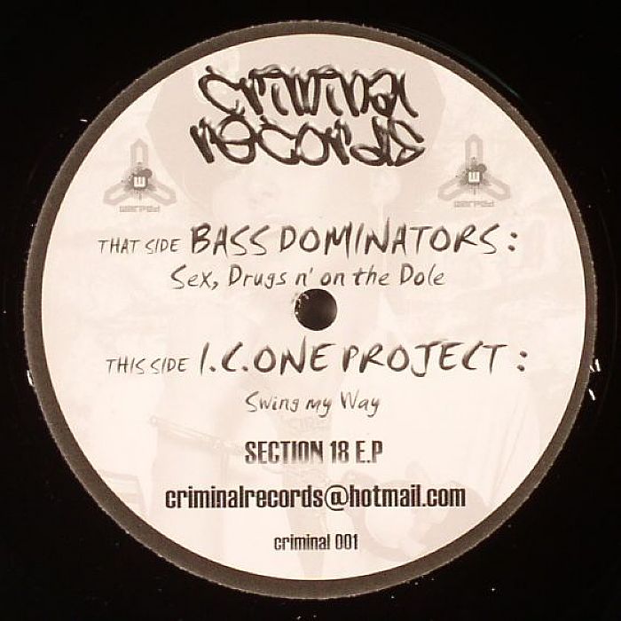 BASS DOMINATORS/ICONE PROJECT - Sex Drugs N'On The Dole