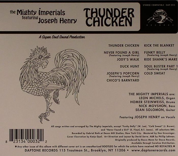 MIGHTY IMPERIALS, The feat JOSEPH HENRY - Thunder Chicken