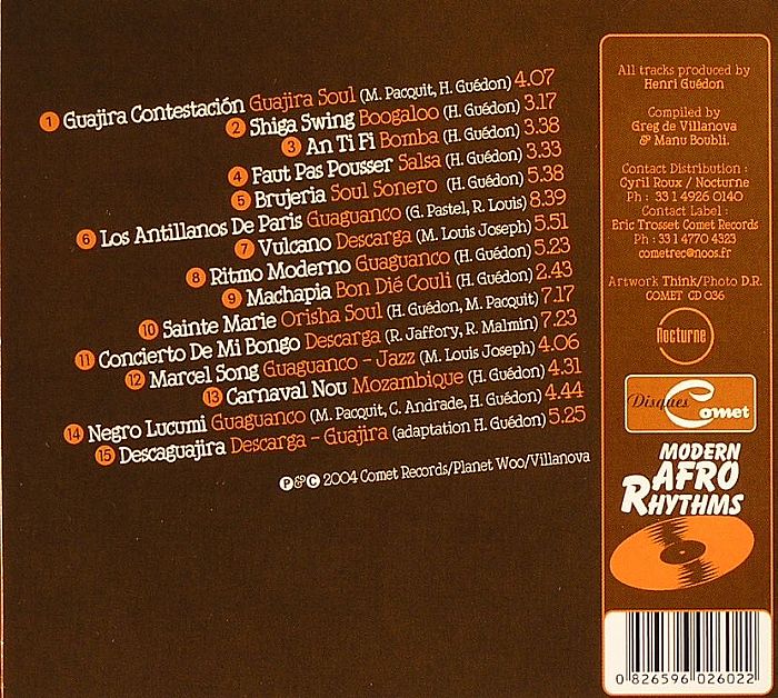 GUEDON, Henri - Modern Afro Rhythms: Early Latin & Boogaloo Recordings By The Drum Master