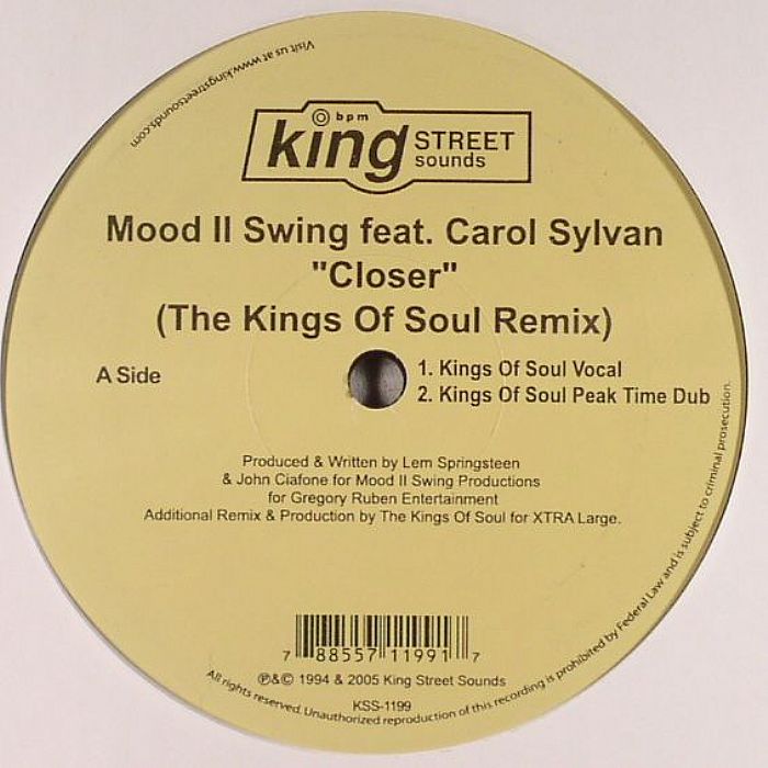 MOOD II SWING feat CAROL SYLVAN/A HUNDRED BIRDS feat REGI - Closer