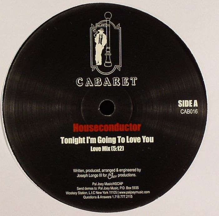 House Conductor – Tonight I'm Going To Love You vinyl cover