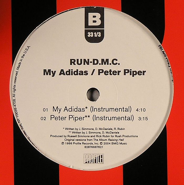 "peter piper" side 2 1. "my adidas" (instrumental) 2.